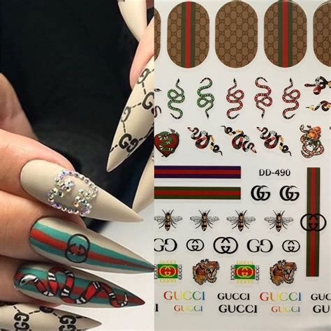 gucci nail stickers